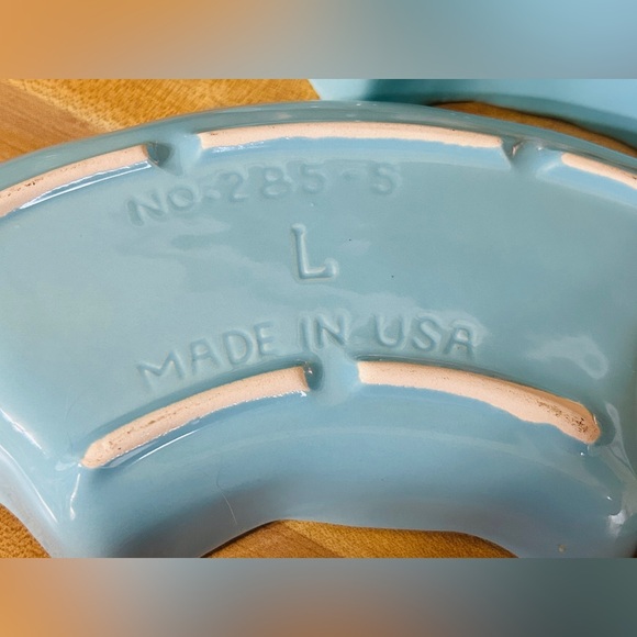 Vintage lazy Susan California Pottery MCM. 1950’s serveware; chips, veggies, etc - Picture 7 of 7